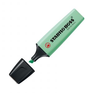 STABILO BOSS Pastel Highlighter Hint of Mint 70/116. New pastel STABILO Highlighter in hint of mint colour.