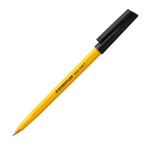 Staedtler Stick 430 Fine Black F9 Ballpoint Pen. Staedtler 430 Fine great value ballpoint pen with black ink.
