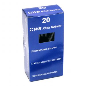 WB Klick Medium tipped retractable cheap ballpoint pens 4