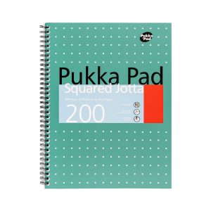 Pukka Pad A4 Squared Jotta Notebook. Iconic high quality A4 squared notebook from Pukka Pads.