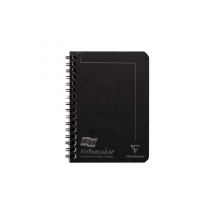 Europa Notemaker A6 Black. High quality Clairefontaine Europa Notemaker A6 black notepad with 90gsm paper.