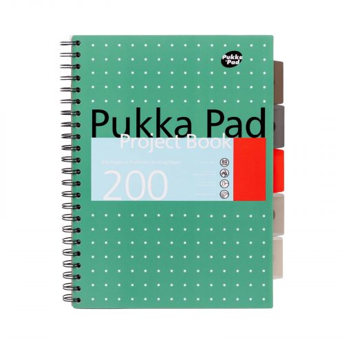 Pukka Pad A4 Project Book. High quality A4 project book with dividers.