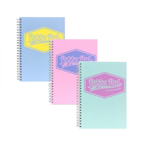 Pukka Pad Pastel A5 Jotta Notepad. Soft pastel colour versions of the iconic Jotta pad. Perfect carry A5 size and featuring 200 pages of 80 GSM Paper.