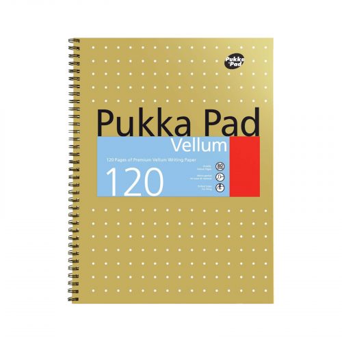 Pukka Pad Vellum A4 Jotta Notepad. High quality A4 vellum pad with 120 pages.