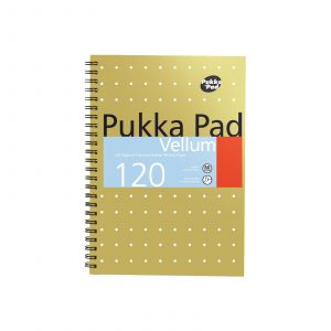 Pukka Pad Vellum A5 Jotta Notepad. High quality A5 vellum notepad with 120 pages.