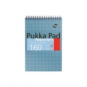 Pukka Reporters Pad Metallic 140 x 205. High quality reporters pad with 160 pages.