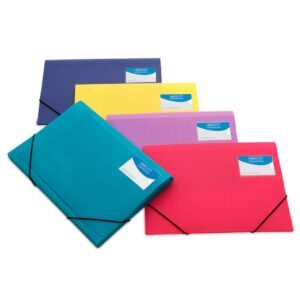 Rapesco 3-Flap Folio Wallet A4+ – Solid Assorted – Pack of 5