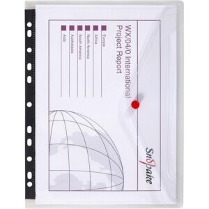 Snopake GRS Polyfile RingBinder Wallet A4 Classic Clear – Pack of 5