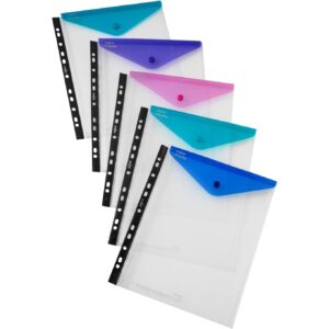 Snopake GRS Polyfile RingBinder Wallet HC/P A4 Electra Colours – Pack of 5