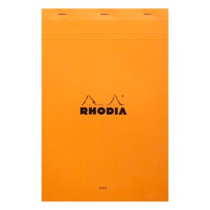 Rhodia No. 19 A4+ Stapled Notepad Lined + Margin