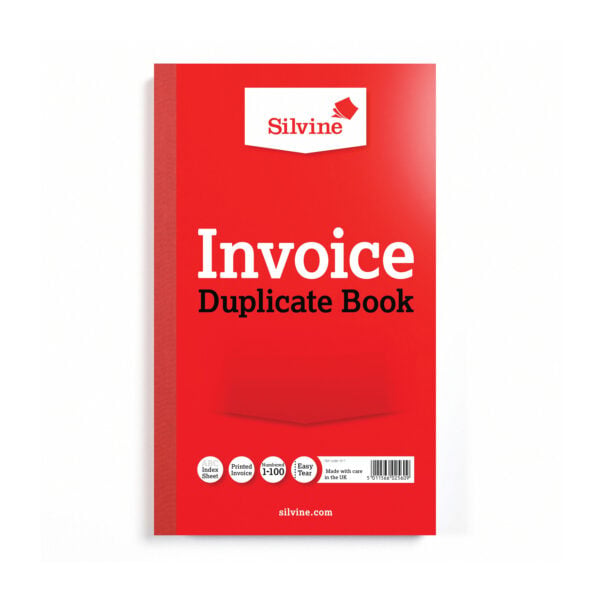 Silvine Duplicate Invoice Book 210x127mm 611