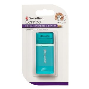 Snopake Combo Sharpener & Eraser Turquoise Blister