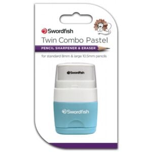 Snopake Twin Combo Sharpener & Eraser Pastel Assorted