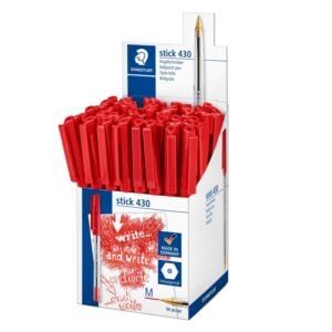 Staedtler 430 Stick Medium Ballpoint Pens – Box of 50