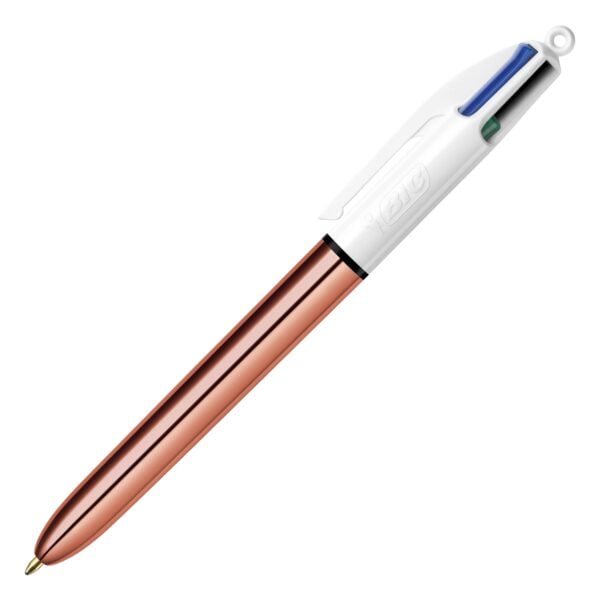 BIC 4 Colour Rose Gold Ballpoint Multipen 504894