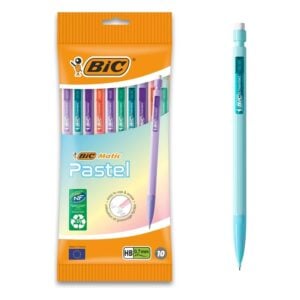 BIC Matic Pastel 0.7mm Mechanical Pencils 511026 – Pack of 10 Assorted