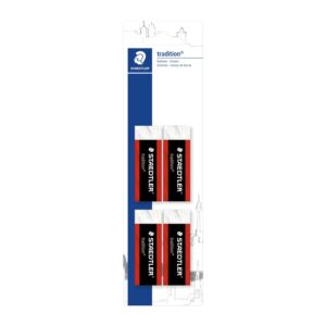 Staedtler 526 T20BK4 Tradition Erasers – Pack of 4