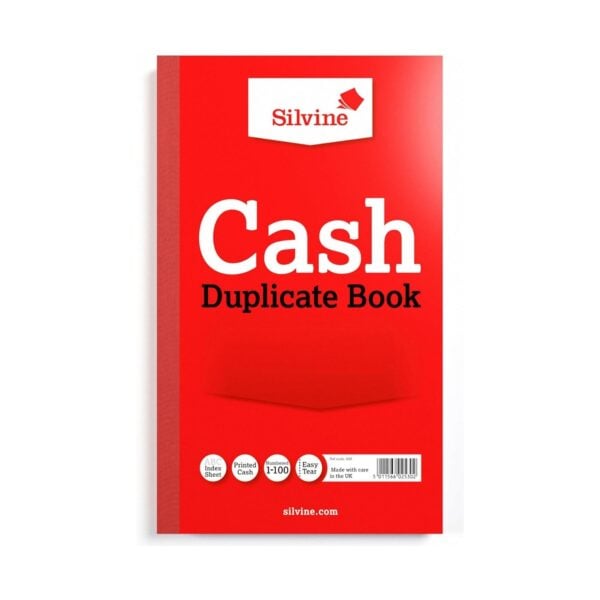 Silvine Duplicate Cash Book 210x127mm 608