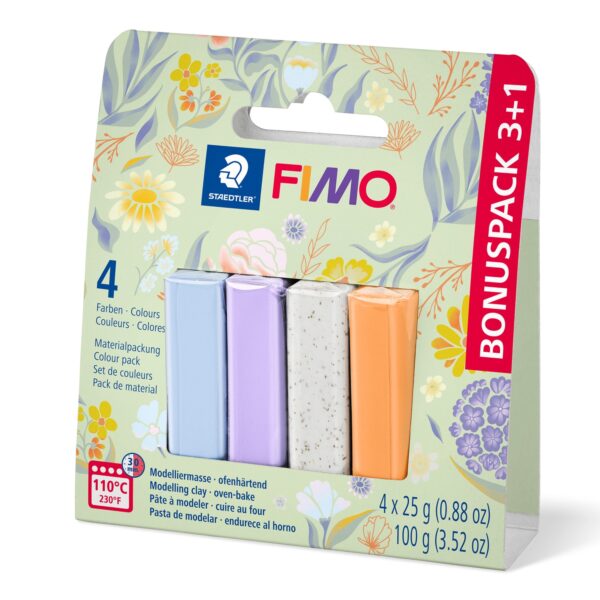 Staedtler 8023 Fimo Colour Kit 4 Half Blocks