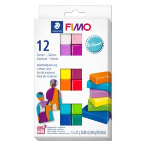Staedtler 8023 C12 FIMO Soft Colour Pack 12 Half Blocks