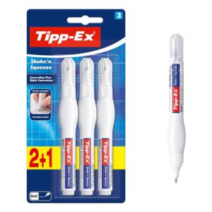 Tipp-Ex Shake’n Squeeze 8ml Correction Pens 8024253 – Pack of 3
