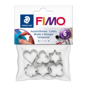 Staedtler 8724 03 FIMO Metal Shaped Cutters – Pack of 6 Assorted Shapes