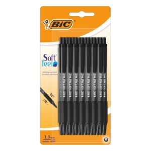 BIC Soft Feel 1.0mm Ballpoint Pens 875451 – Pack of 15 Black