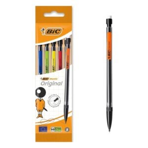 BIC Matic Original 0.7mm Mechanical Pencils 875586 – Pack of 5 Assorted