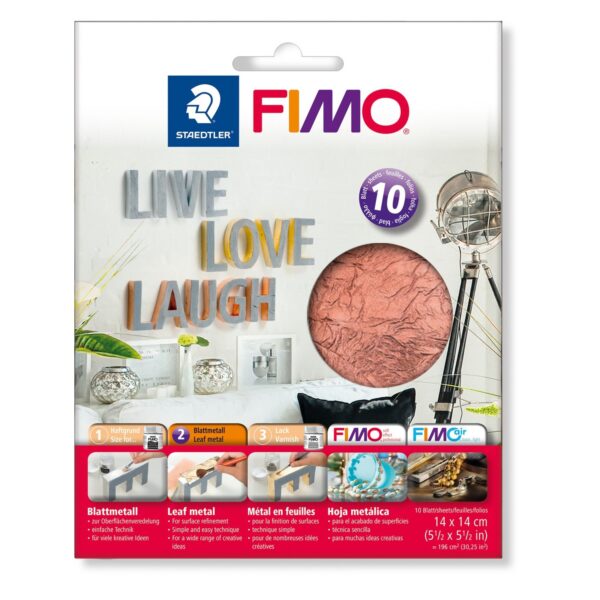 Staedtler 8781 Fimo Leaf Metal Sheets Pack of 10