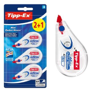 Tipp-Ex Mini Pocket Mouse Correction Rollers 8983742 – Pack of 3