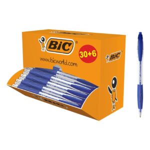 BIC Atlantis Classic 1.0mm Retractable Ballpoint Pens – Box of 100