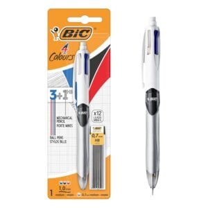 BIC 4 Colour Multifunction Pen and Mechanical Pencil + 12 Leads 946050