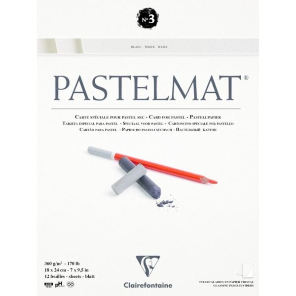 Clairefontaine Pastelmat Pad No. 3 360 gsm, 12 Sheets