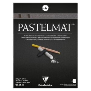 Clairefontaine Pastelmat Pad No. 6 360 gsm, Anthracite 12 Sheets
