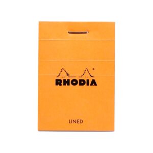 Rhodia No. 10 Stapled Notepad Lined (52mm x 74mm)