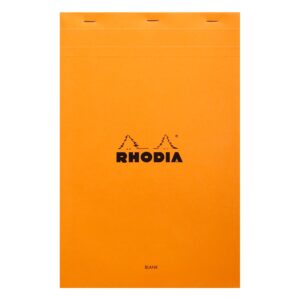 Rhodia No. 19 A4+ Stapled Notepad Plain