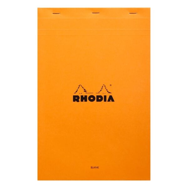 Rhodia No. 19 A4+ Stapled Notepad Plain