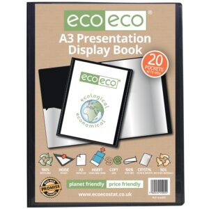 Eco-Eco A3 50% Recycled 20 Pocket Presentation Display Book