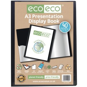 Eco-Eco A3 50% Recycled 40 Pocket Presentation Display Book