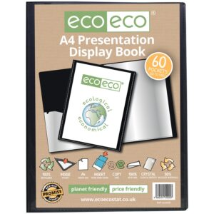 Eco-Eco A4 50% Recycled 60 Pocket Presentation Display Book