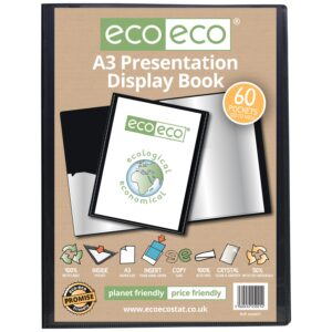 Eco-Eco A3 50% Recycled 60 Pocket Presentation Display Book